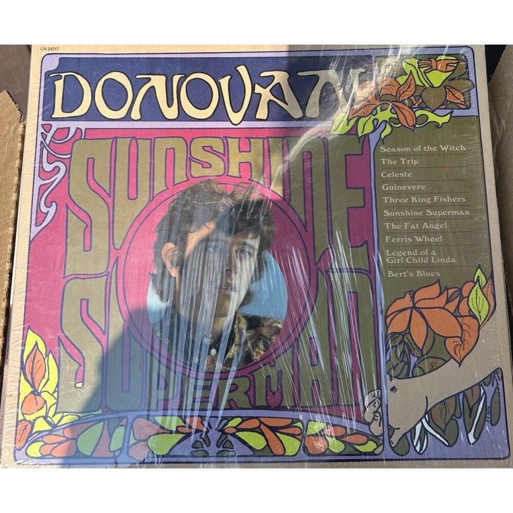 Vintage DONOVAN "Sunshine Superman" Vinyl LP, Used